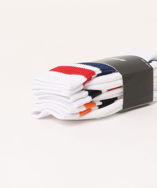 JUGLANS(ユグランス)の「【AVIREX】AX Line Design 3P Socks / アヴィレックス ラインデザイン 足裏ロゴ ソックス 3足セット(ソックス/靴下・メンズ・マルチ・25cm~27cm)」の2枚目の写真
