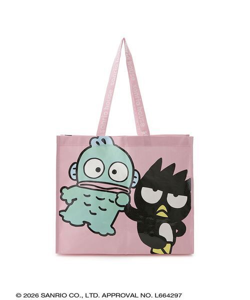 sanrio house(サンリオハウス)の「sanrio house ショッピングバッグM(エコバッグ/サブバッグ・レディース・ピンク/ライトブルー・F)」の4枚目の写真