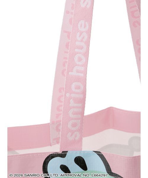 sanrio house(サンリオハウス)の「sanrio house ショッピングバッグM(エコバッグ/サブバッグ・レディース・ピンク/ライトブルー・F)」の6枚目の写真