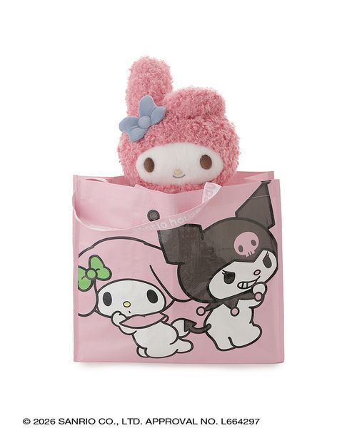 sanrio house(サンリオハウス)の「sanrio house ショッピングバッグM(エコバッグ/サブバッグ・レディース・ピンク/ライトブルー・F)」の8枚目の写真