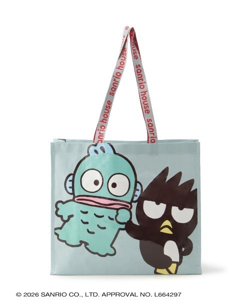 sanrio house(サンリオハウス)の「sanrio house ショッピングバッグM(エコバッグ/サブバッグ・レディース・ピンク/ライトブルー・F)」の9枚目の写真