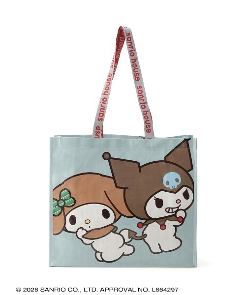sanrio house(サンリオハウス)の「sanrio house ショッピングバッグM(エコバッグ/サブバッグ・レディース・ピンク/ライトブルー・F)」の11枚目の写真