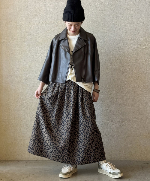JOURNAL STANDARD LUXE（ジャーナルスタンダード　ラックス）の「《追加2》ダブルJQレオパ スカート（スカート・レディース・チョコ・FREE）」の7枚目の写真