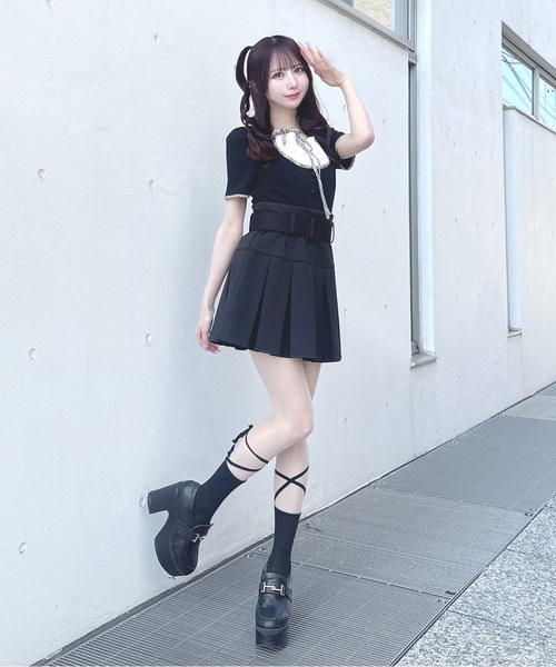 one way(ワンウェイ)の「パイピングカットソー(Tシャツ/カットソー・レディース・オフホワイト/ピンク/ブラック/グレー・FREE)」の15枚目の写真