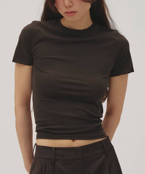 TODAYFUL(トゥデイフル)の「TODAYFUL Soft Mesh T-shirts ソフトメッシュTシャツ/12610628(Tシャツ/カットソー・レディース・キナリ/ダークブラウン・ONE SIZE)」の1枚目の写真