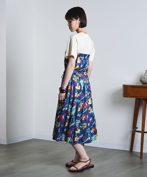 ROSE BUD（ローズバッド）の「(mici)PRINT GATHERED SKIRT（スカート・レディース・ネイビー/ブラウン・ONE SIZE）」の10枚目の写真