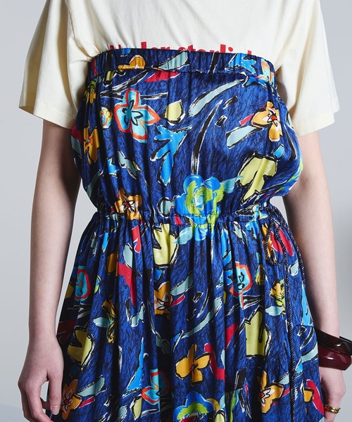 ROSE BUD（ローズバッド）の「(mici)PRINT GATHERED SKIRT（スカート・レディース・ネイビー/ブラウン・ONE SIZE）」の12枚目の写真