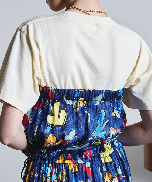 ROSE BUD（ローズバッド）の「(mici)PRINT GATHERED SKIRT（スカート・レディース・ネイビー/ブラウン・ONE SIZE）」の14枚目の写真