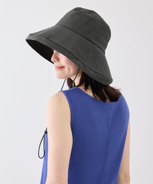 ROPE' PICNIC(ロペピクニック)の「リップストップ撥水ハット/UVカット・撥水・抗菌防臭(ハット・レディース・ベージュ/ホワイト/ブラック系その他・FREE)」の22枚目の写真