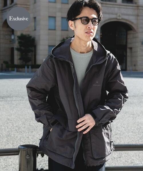 Snow Peak（スノーピーク）の「『別注』Snow Peak Apparel×DOORS　NYLON WASHER PARKA（マウンテンパーカー・メンズ・ベージュ/チャコールグレー/ブラック・LARGE/X-LARGE/MEDIUM）」の3枚目の写真