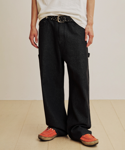 CACTUSDONUTMARKET(カクタスドーナツマーケット)の「Non-Fade Carpenter Denim Pants - Black(デニムパンツ・メンズ・その他・SMALL/MEDIUM/LARGE)」の1枚目の写真