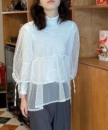 dot sheer tunic