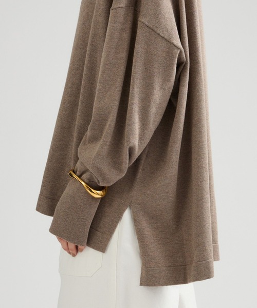 Chaos(カオス)の「Chaos(カオス)/ ◇3/4坪田あさみさんIGLIVE紹介アイテム◇チュルリーニットカーディガン(カーディガン/ボレロ・レディース・チャコール/モカ・FREE)」の16枚目の写真