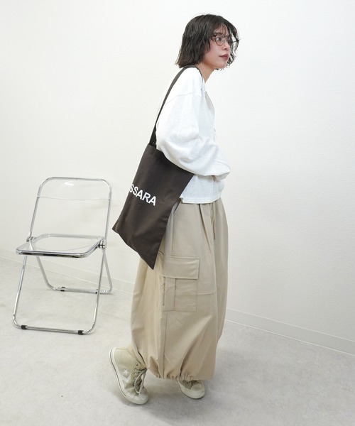 gossara(ゴサラ)の「【スタッフおすすめ】イージーカーゴスカート(スカート・レディース・アイボリー/ネイビー/ベージュ/チャコール・FREE)」の21枚目の写真