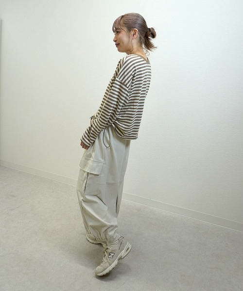 gossara(ゴサラ)の「【スタッフおすすめ】イージーカーゴスカート(スカート・レディース・アイボリー/ネイビー/ベージュ/チャコール・FREE)」の17枚目の写真