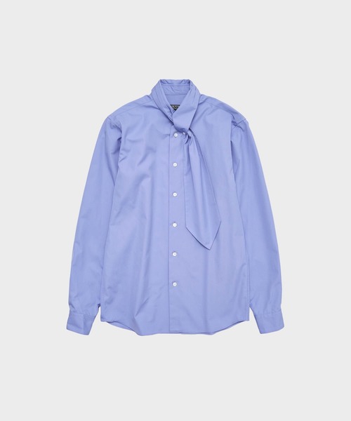 SOSHIOTSUKI(ソウシオオツキ)の「ASCOT TIE COLLAR SHIRT(シャツ/ブラウス・メンズ・サックスブルー・44)」の1枚目の写真