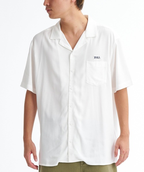 RVCA(ルーカ)の「RVCA メンズ IRON ON SH 半袖シャツ 【2026年春夏モデル】(シャツ/ブラウス・メンズ・ブラック/ホワイト・SMALL/MEDIUM/LARGE/X-LARGE)」の2枚目の写真