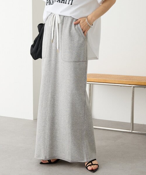 RIVE DROITE（リヴドロワ）の「予約【イージーな着心地】スエットロングスカート（スカート・レディース・ブラック/グレー/モカ・40/38/36）」の2枚目の写真