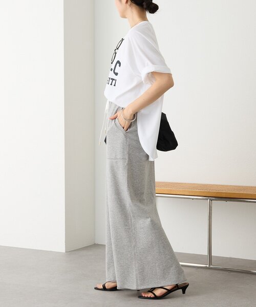 RIVE DROITE（リヴドロワ）の「予約【イージーな着心地】スエットロングスカート（スカート・レディース・ブラック/グレー/モカ・40/38/36）」の9枚目の写真