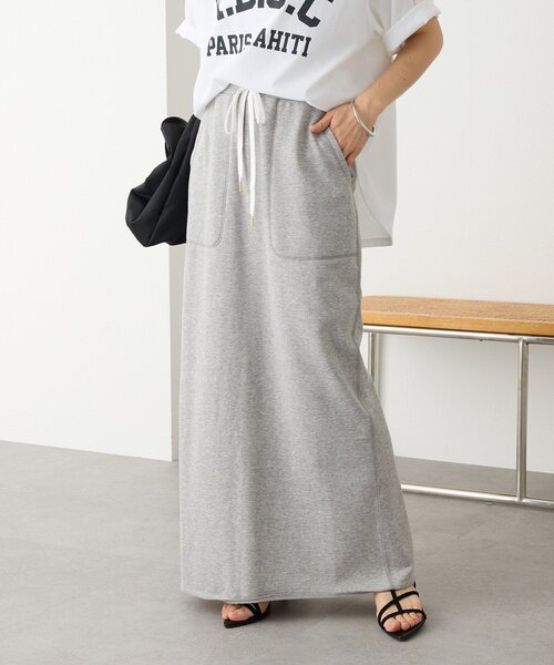 RIVE DROITE（リヴドロワ）の「予約【イージーな着心地】スエットロングスカート（スカート・レディース・ブラック/グレー/モカ・40/38/36）」の11枚目の写真