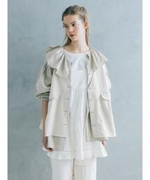 Samansa Mos2（サマンサ モスモス）の「【Cross×Linen】セーラーカラーブラウス（シャツ/ブラウス）」