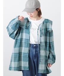 Samansa Mos2（サマンサ モスモス）の「【Cross×Linen】セーラーカラーブラウス（シャツ/ブラウス）」