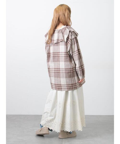 Samansa Mos2（サマンサ モスモス）の「【Cross×Linen】セーラーカラーブラウス（シャツ/ブラウス・レディース・モカ/グリーン/レッド/ベージュ/イエロー・F）」の15枚目の写真