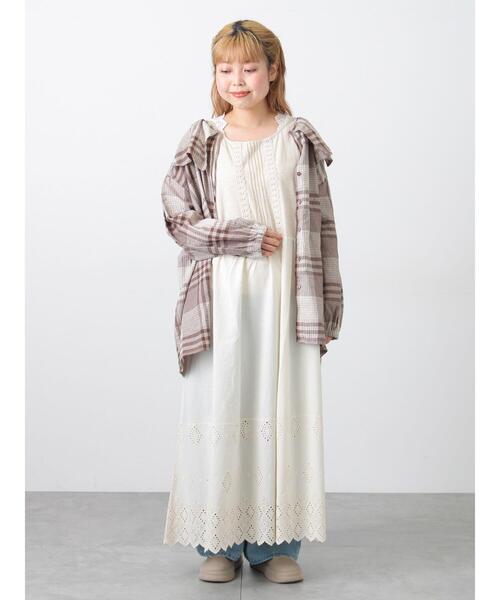 Samansa Mos2（サマンサ モスモス）の「【Cross×Linen】セーラーカラーブラウス（シャツ/ブラウス・レディース・モカ/グリーン/レッド/ベージュ/イエロー・F）」の19枚目の写真