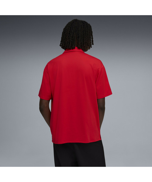 PUMA(プーマ)の「PUMA プーマ メンズ フェラーリ クラウドスパン 半袖 ポロシャツ(ポロシャツ・メンズ・ブラック/レッド・MEDIUM/LARGE/X-LARGE/SMALL/X-SMALL)」の3枚目の写真