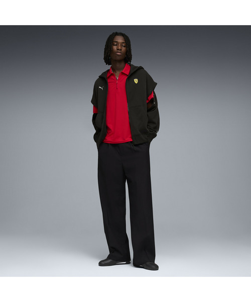 PUMA(プーマ)の「PUMA プーマ メンズ フェラーリ クラウドスパン 半袖 ポロシャツ(ポロシャツ・メンズ・ブラック/レッド・MEDIUM/LARGE/X-LARGE/SMALL/X-SMALL)」の4枚目の写真