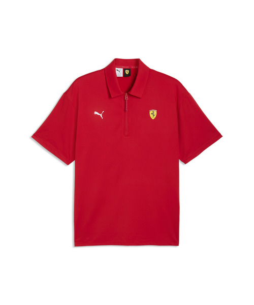 PUMA(プーマ)の「PUMA プーマ メンズ フェラーリ クラウドスパン 半袖 ポロシャツ(ポロシャツ・メンズ・ブラック/レッド・MEDIUM/LARGE/X-LARGE/SMALL/X-SMALL)」の5枚目の写真