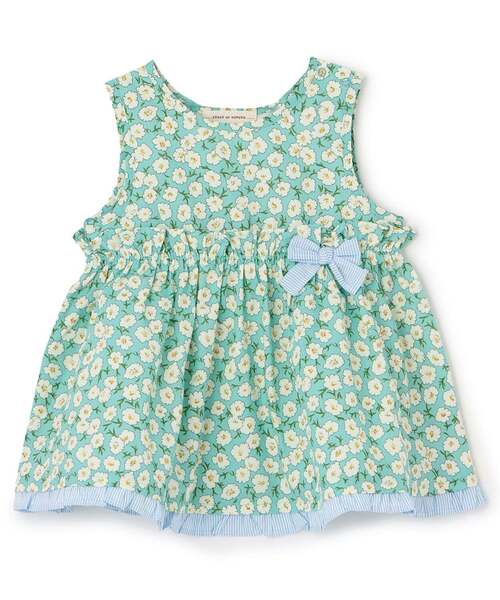 sense of wonder（センスオブワンダー）の「小花柄チュニック（チュニック・キッズ・ピンク/クリーム/ミント・100cm/90cm/110cm/80ｃｍ/130cm/120cm）」の3枚目の写真