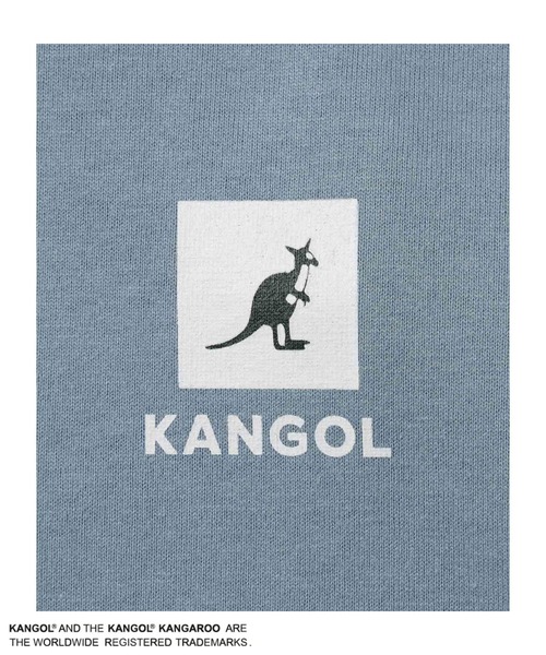 KANGOL(カンゴール)の「【KANGOL /カンゴール】Mac-House別注 フェイクレイヤード半袖プルオーバーパーカー(パーカー・メンズ・ブラック/サックスブルー/グレイッシュベージュ・M/L/XL)」の5枚目の写真