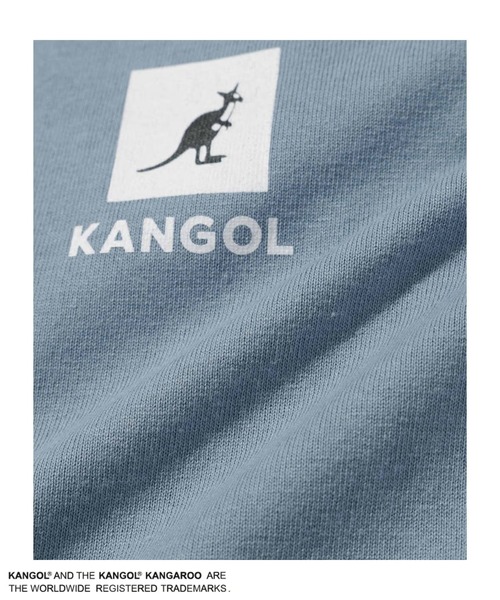 KANGOL(カンゴール)の「【KANGOL /カンゴール】Mac-House別注 フェイクレイヤード半袖プルオーバーパーカー(パーカー・メンズ・ブラック/サックスブルー/グレイッシュベージュ・M/L/XL)」の8枚目の写真