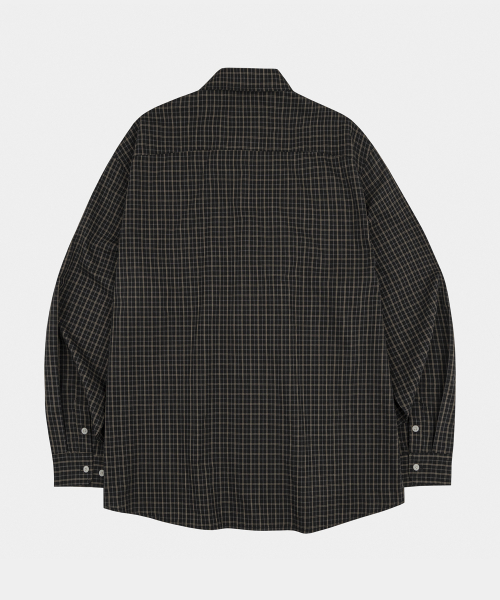 LETTERCOMO(レテルコモ)の「メイクチェックシャツブラック(シャツ/ブラウス・レディース・その他・MEDIUM/LARGE)」の3枚目の写真