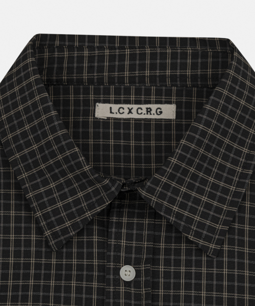 LETTERCOMO(レテルコモ)の「メイクチェックシャツブラック(シャツ/ブラウス・レディース・その他・MEDIUM/LARGE)」の4枚目の写真