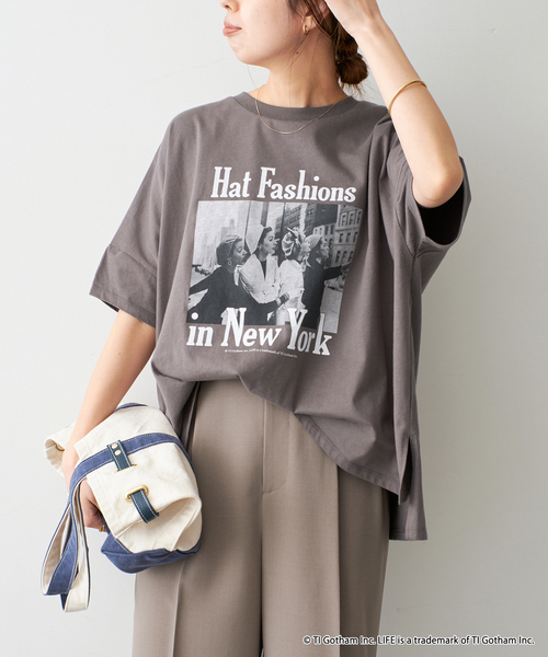 Spick & Span(スピックアンドスパン)の「《WEB限定 / 追加2》GOOD ROCK SPEED フォトドルマンTシャツ Re(Tシャツ/カットソー・レディース・ブラック系その他/ブラウン/ホワイト・FREE)」の10枚目の写真