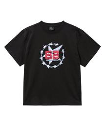 トゥエイトピグメントクロップ半袖Tシャツブラック