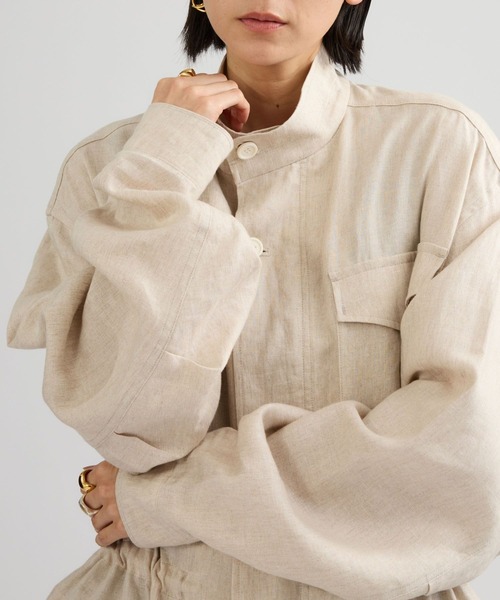 Chaos（カオス）の「Chaos(カオス)/メンフィスリネンブルゾン（ブルゾン・レディース・キナリ・FREE）」の12枚目の写真