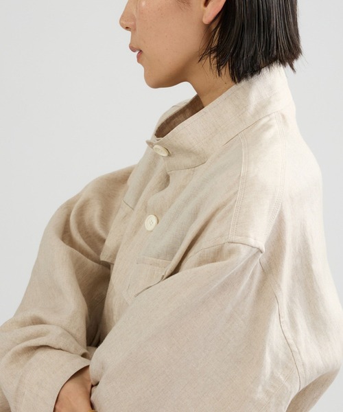 Chaos（カオス）の「Chaos(カオス)/メンフィスリネンブルゾン（ブルゾン・レディース・キナリ・FREE）」の13枚目の写真