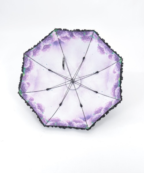 axes femme（アクシーズファム）の「紫陽花柄晴雨兼用パゴダ傘（長傘・レディース・パープル/ブルー・FREE）」の16枚目の写真