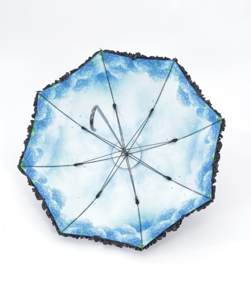 axes femme（アクシーズファム）の「紫陽花柄晴雨兼用パゴダ傘（長傘・レディース・パープル/ブルー・FREE）」の8枚目の写真