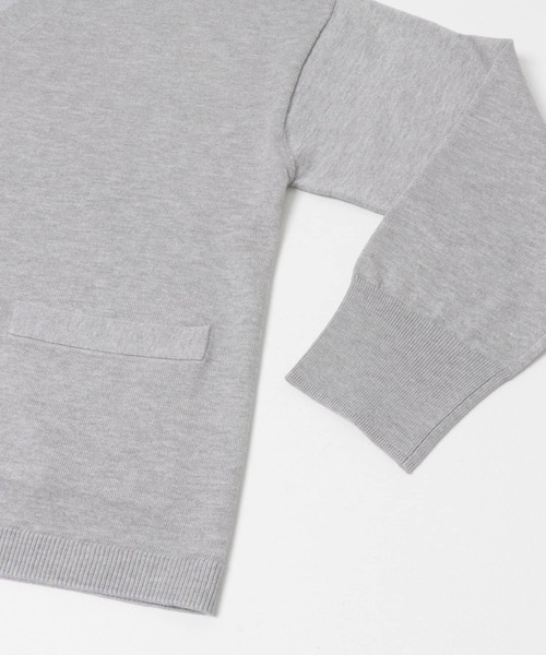 URBAN RESEARCH DOORS（アーバンリサーチドアーズ）の「ウォッシャブルブライトカーディガン｜春服/春ニット/洗濯可/オフィスカジュアル/通勤（カーディガン/ボレロ・レディース・オートミール/ライトグレー・FREE）」の18枚目の写真