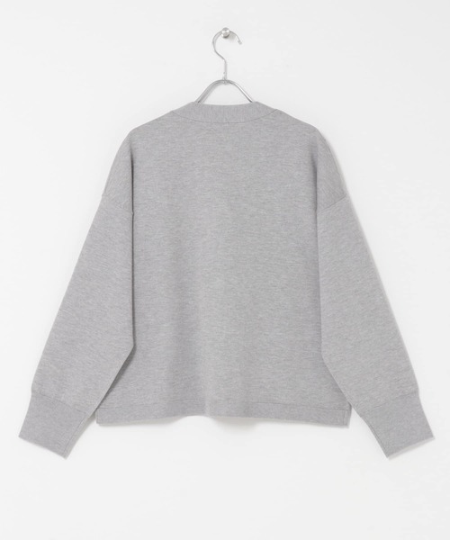 URBAN RESEARCH DOORS（アーバンリサーチドアーズ）の「ウォッシャブルブライトカーディガン｜春服/春ニット/洗濯可/オフィスカジュアル/通勤（カーディガン/ボレロ・レディース・オートミール/ライトグレー・FREE）」の19枚目の写真