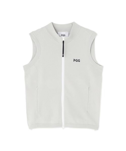 PEARLY GATES(パーリーゲイツ)の「【PGG】【直営店舗&公式オンライン限定】ポリエステルヤーンmmジップアップニットベスト (MENS)(ニット/セーター・メンズ・ネイビー/グレー・MEDIUM/LARGE)」の6枚目の写真