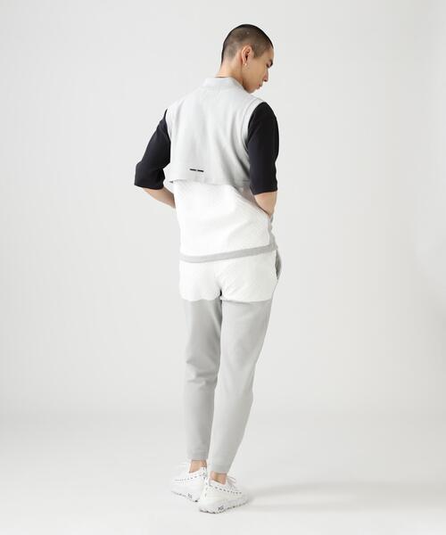 PEARLY GATES(パーリーゲイツ)の「【PGG】【直営店舗&公式オンライン限定】ポリエステルヤーンmmジップアップニットベスト (MENS)(ニット/セーター・メンズ・ネイビー/グレー・MEDIUM/LARGE)」の14枚目の写真