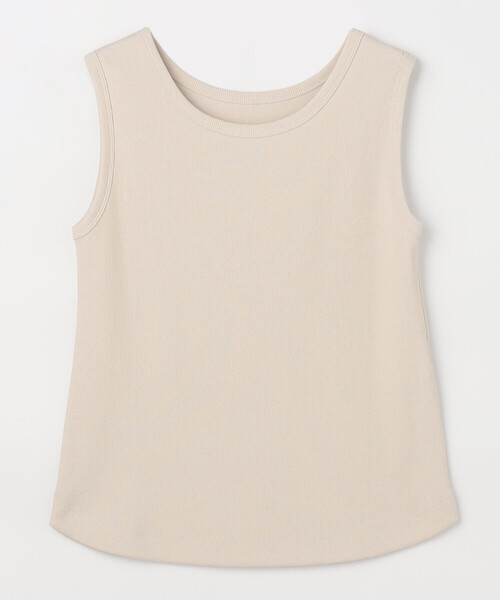 K.T KIYOKO TAKASE（キヨコタカセ）の「スパークナイロンテレコ 2WAYタンクトップ（タンクトップ・レディース・ホワイト/ライトグレー/ブラック/サックスブルー/ベージュ・11号/9号/7号）」の4枚目の写真