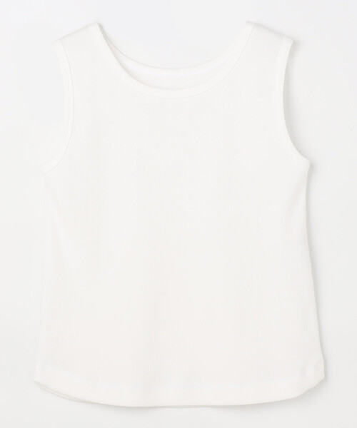 K.T KIYOKO TAKASE（キヨコタカセ）の「スパークナイロンテレコ 2WAYタンクトップ（タンクトップ・レディース・ホワイト/ライトグレー/ブラック/サックスブルー/ベージュ・11号/9号/7号）」の2枚目の写真