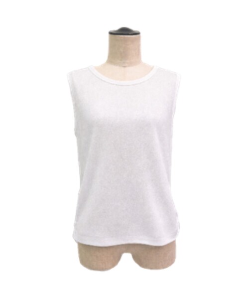 K.T KIYOKO TAKASE（キヨコタカセ）の「スパークナイロンテレコ 2WAYタンクトップ（タンクトップ・レディース・ホワイト/ライトグレー/ブラック/サックスブルー/ベージュ・11号/9号/7号）」の14枚目の写真