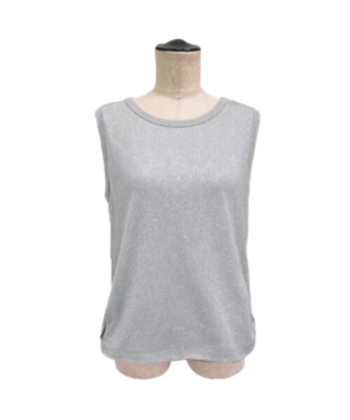 K.T KIYOKO TAKASE（キヨコタカセ）の「スパークナイロンテレコ 2WAYタンクトップ（タンクトップ・レディース・ホワイト/ライトグレー/ブラック/サックスブルー/ベージュ・11号/9号/7号）」の15枚目の写真